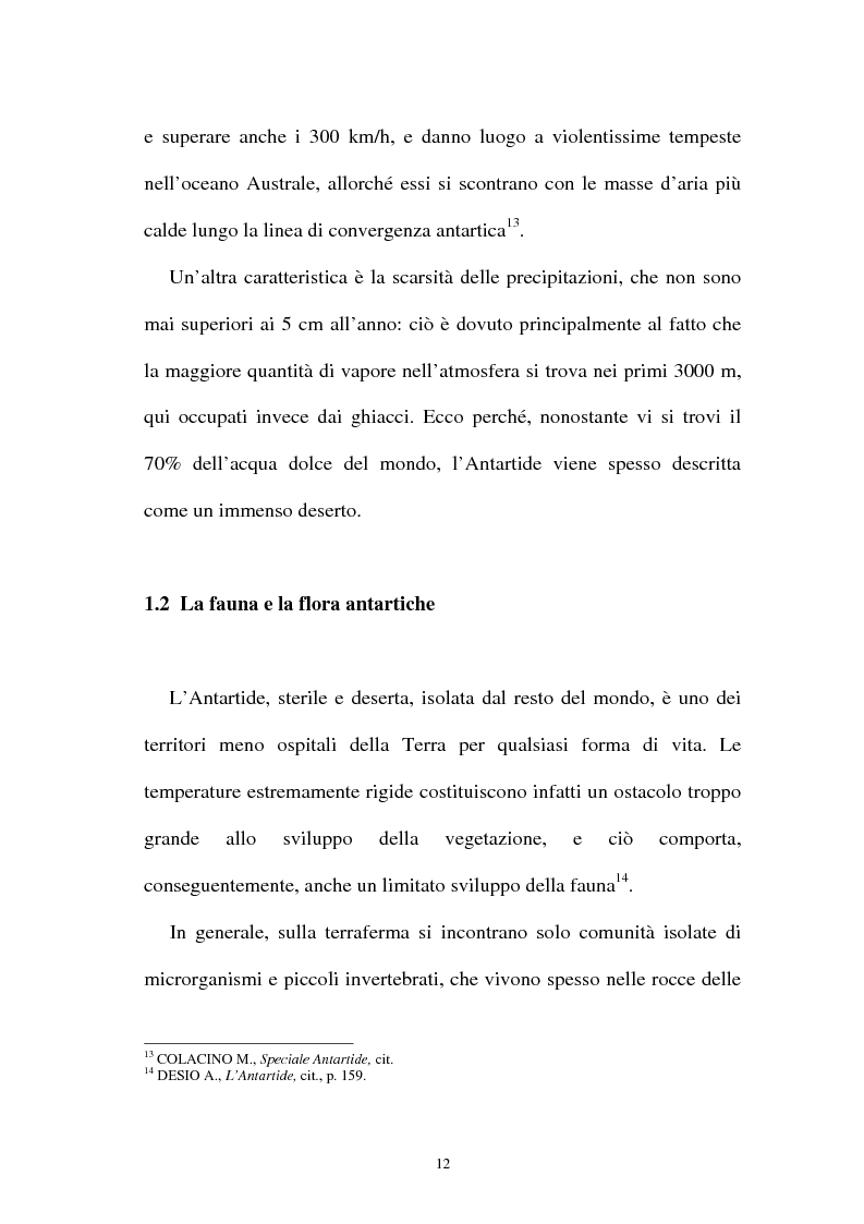 Anteprima della tesi: Il regime giuridico dell'Antartide: protezione dell'ambiente e attività scientifiche, Pagina 12