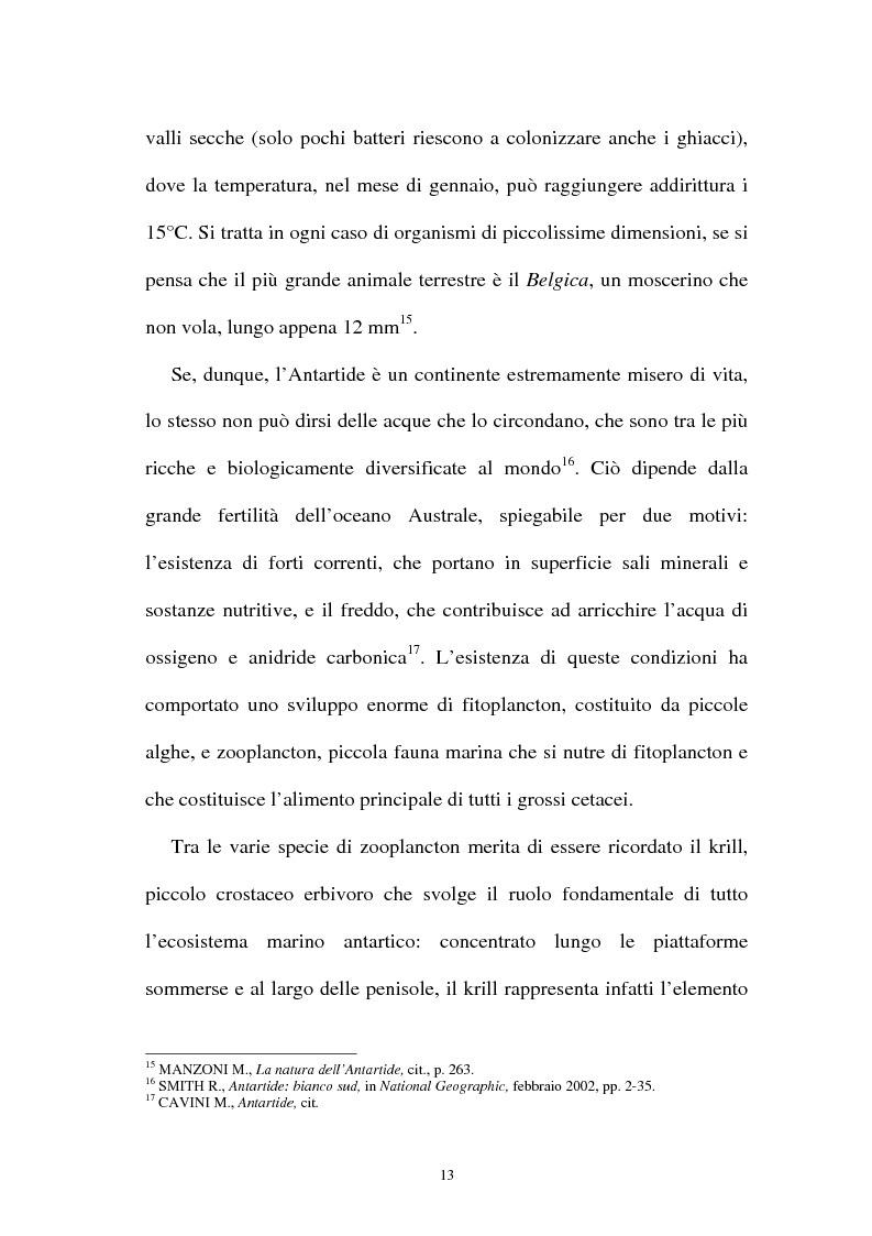 Anteprima della tesi: Il regime giuridico dell'Antartide: protezione dell'ambiente e attività scientifiche, Pagina 13