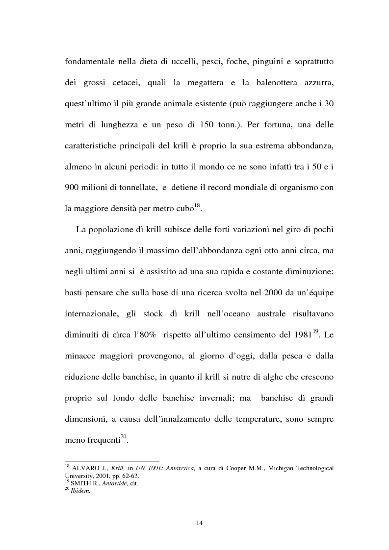 Anteprima della tesi: Il regime giuridico dell'Antartide: protezione dell'ambiente e attività scientifiche, Pagina 14