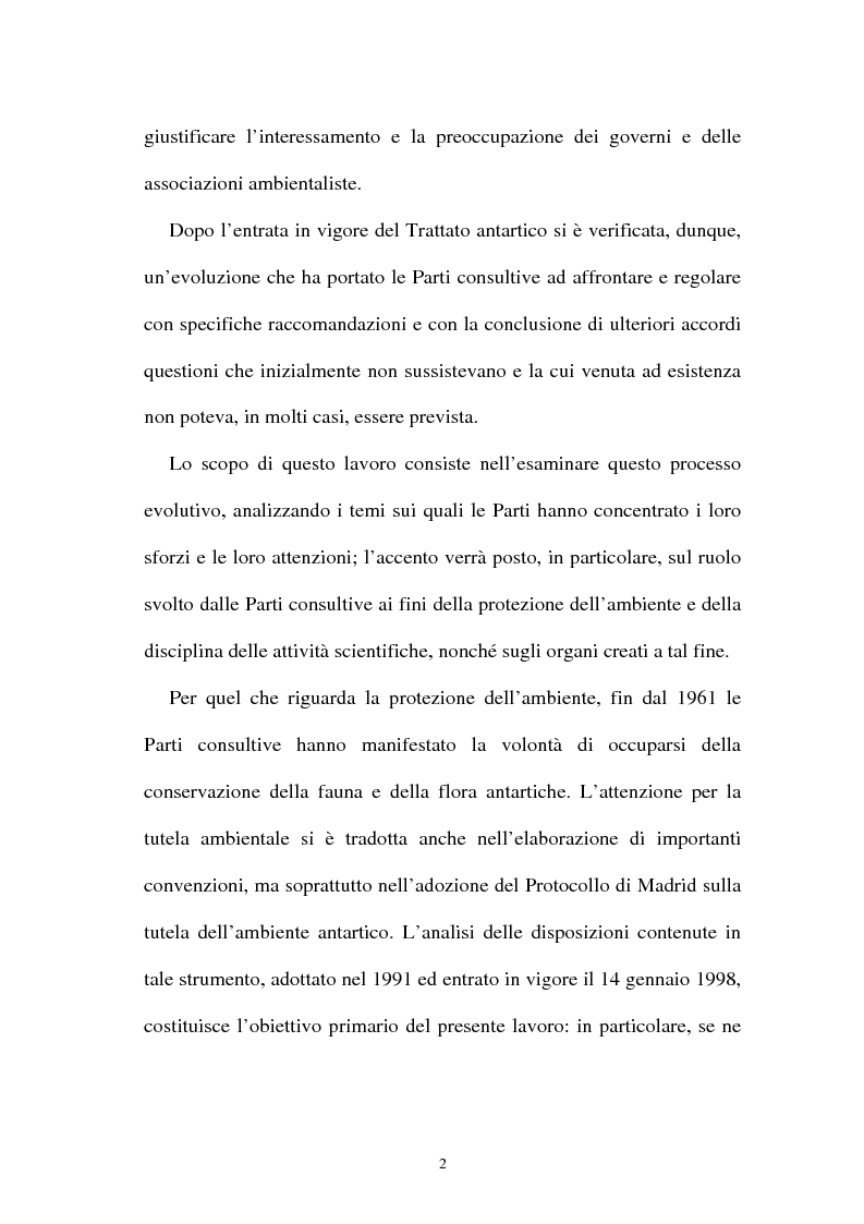 Anteprima della tesi: Il regime giuridico dell'Antartide: protezione dell'ambiente e attività scientifiche, Pagina 2