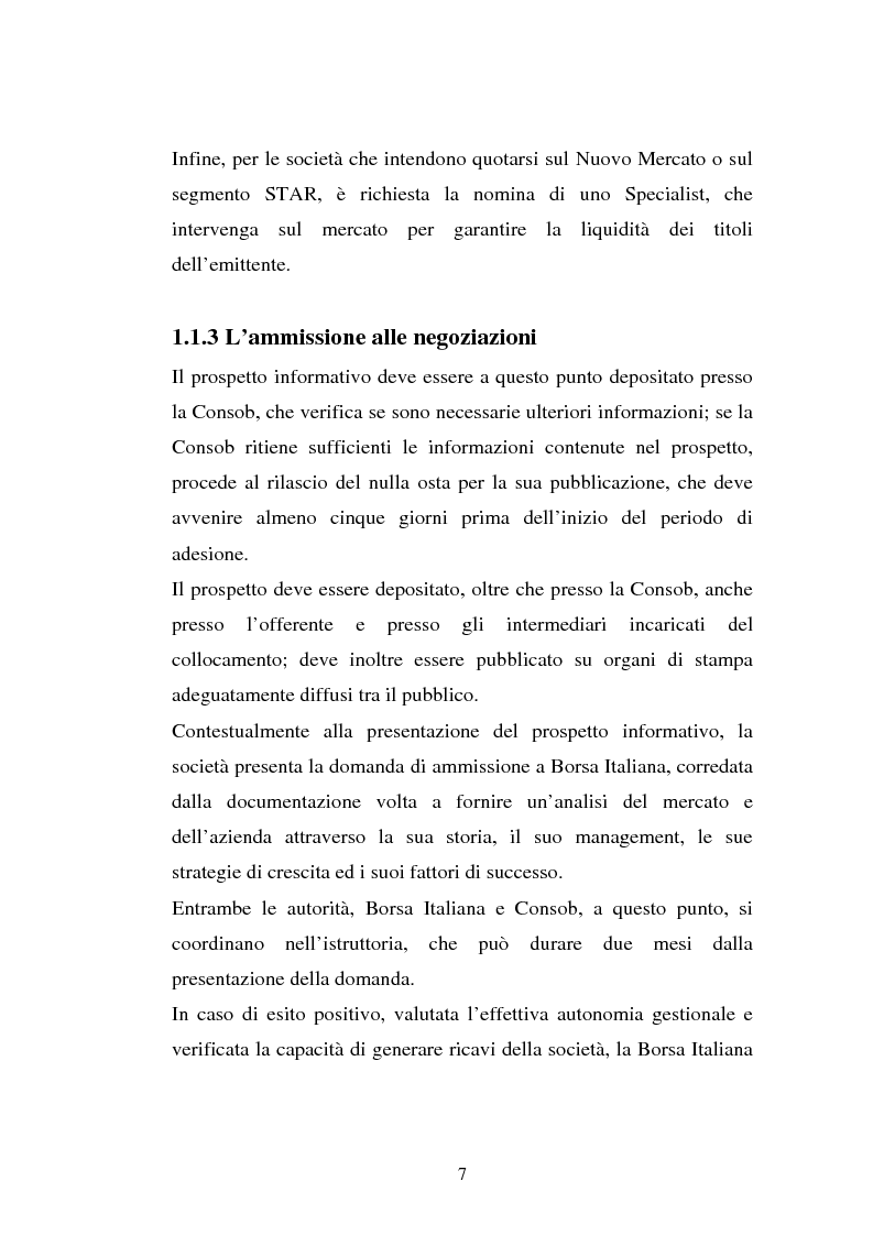 Anteprima della tesi: Aspetti teorici ed operativi delle operazioni Ipo, Pagina 7