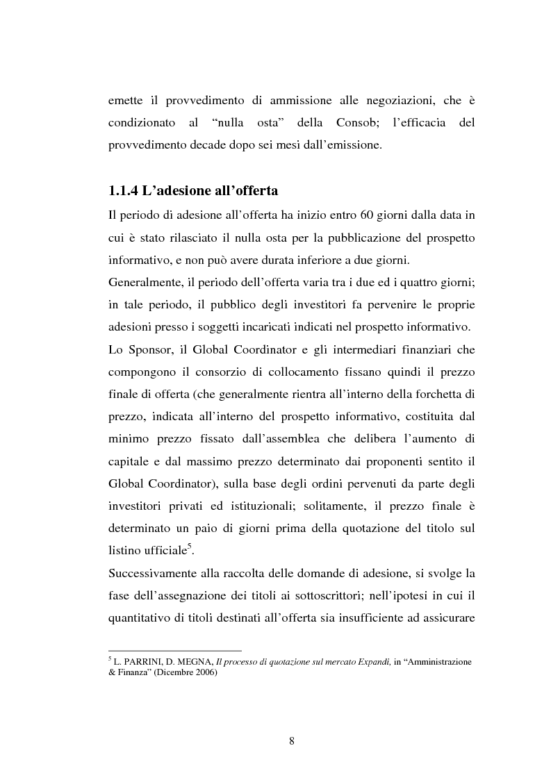 Anteprima della tesi: Aspetti teorici ed operativi delle operazioni Ipo, Pagina 8