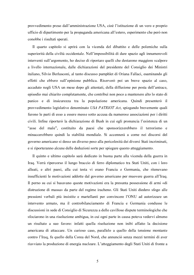 Anteprima della tesi: ''God is not neutral'' - Strategie di comunicazione politica nella guerra al terrorismo, Pagina 4