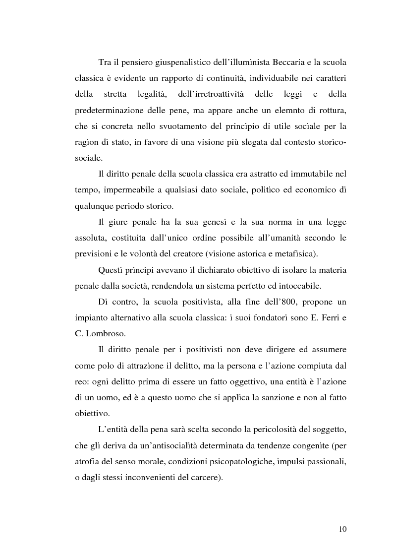 Anteprima della tesi: Ordinamento Penitenziario e Nuovo processo penale, Pagina 10