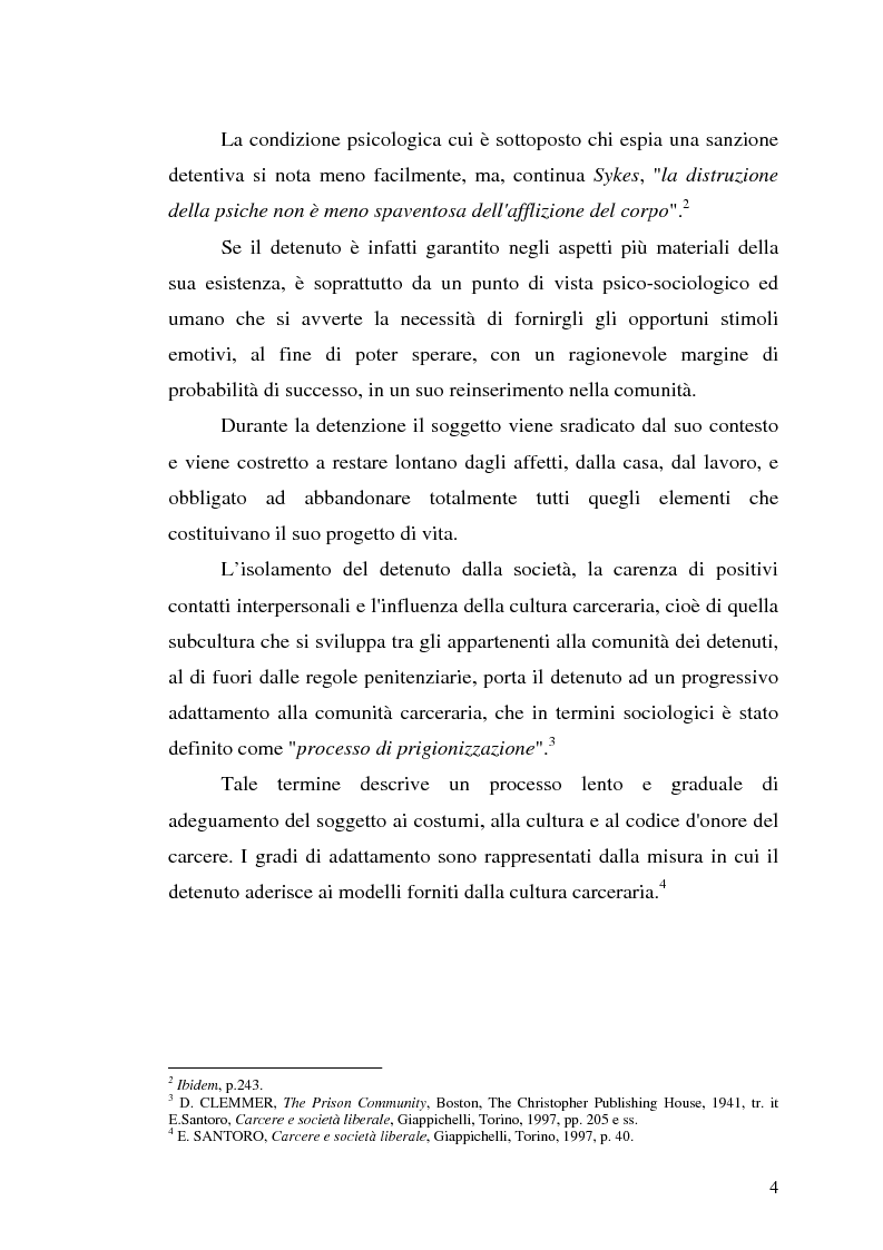 Anteprima della tesi: Ordinamento Penitenziario e Nuovo processo penale, Pagina 4