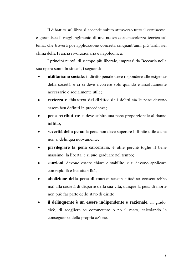 Anteprima della tesi: Ordinamento Penitenziario e Nuovo processo penale, Pagina 8