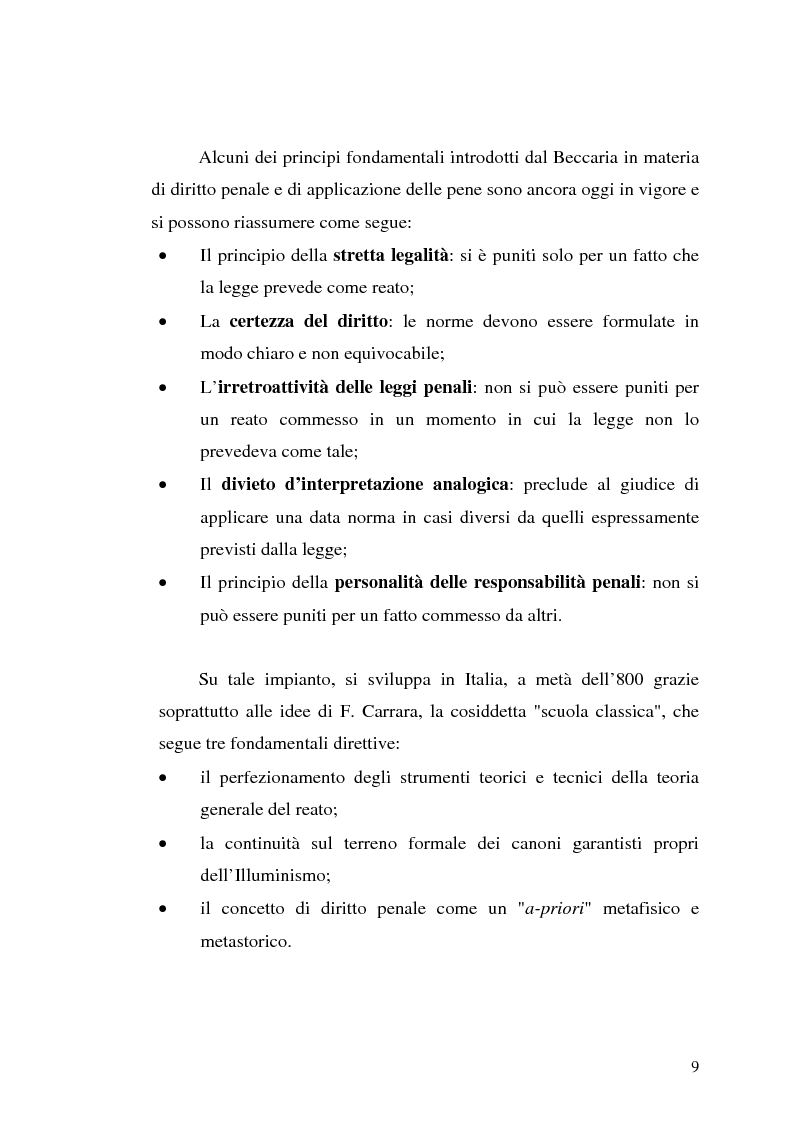 Anteprima della tesi: Ordinamento Penitenziario e Nuovo processo penale, Pagina 9