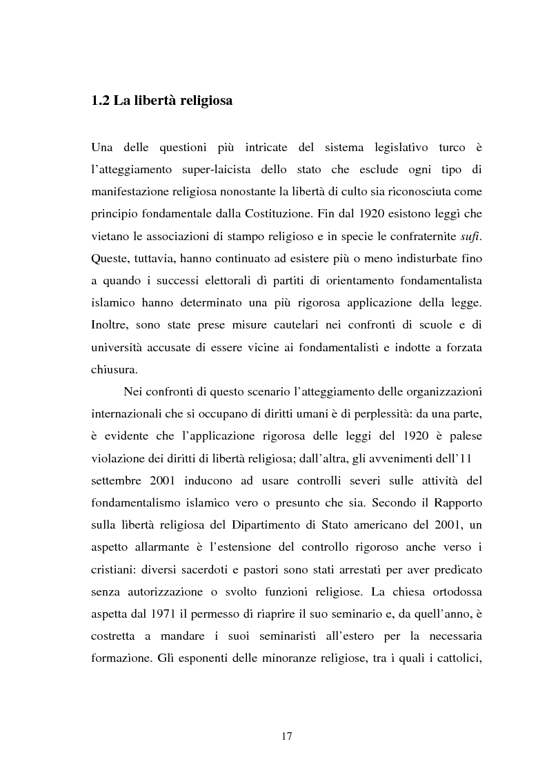 Anteprima della tesi: La pena di morte e i diritti umani nelle carceri turche. L'importanza delle relazioni con l'Unione Europea., Pagina 14