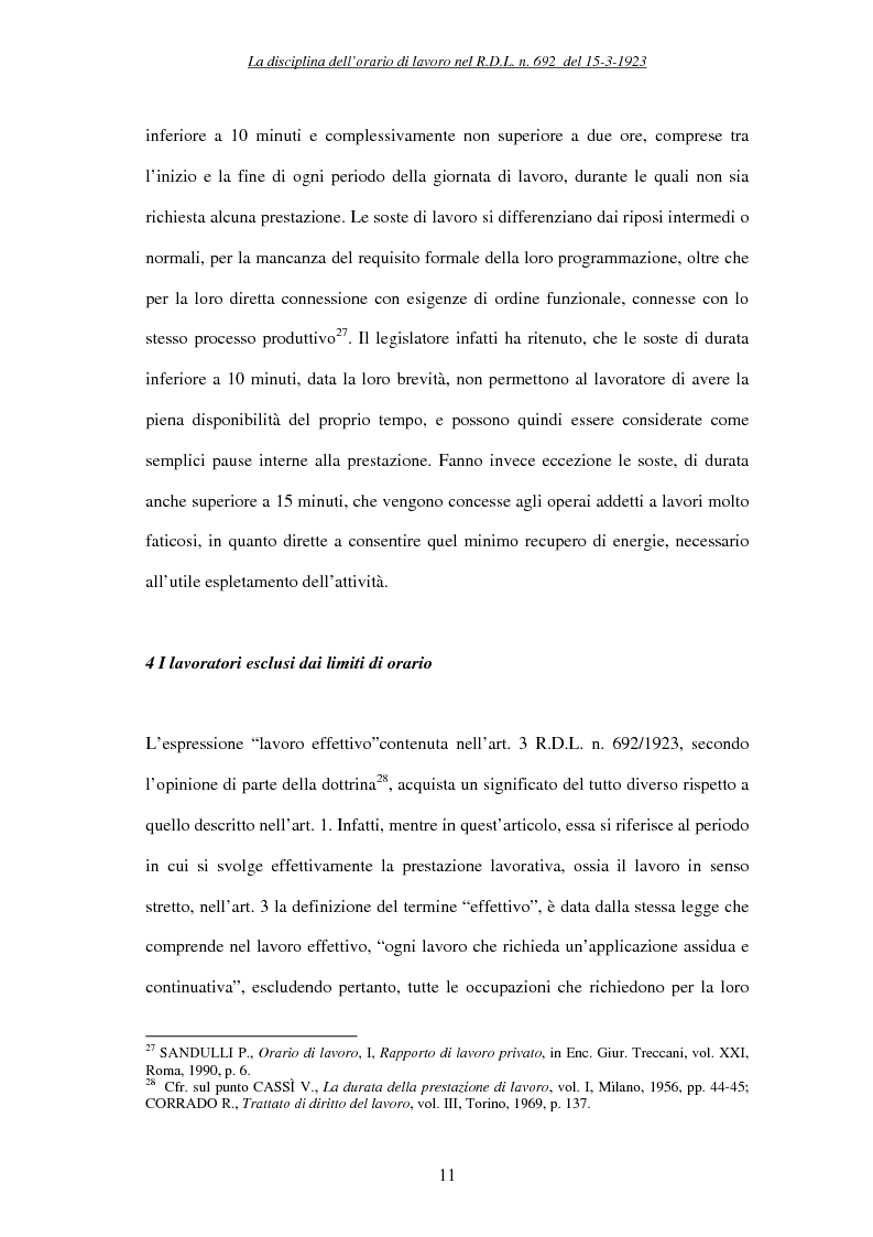 Anteprima della tesi: La durata massima e media della prestazione di lavoro, Pagina 11