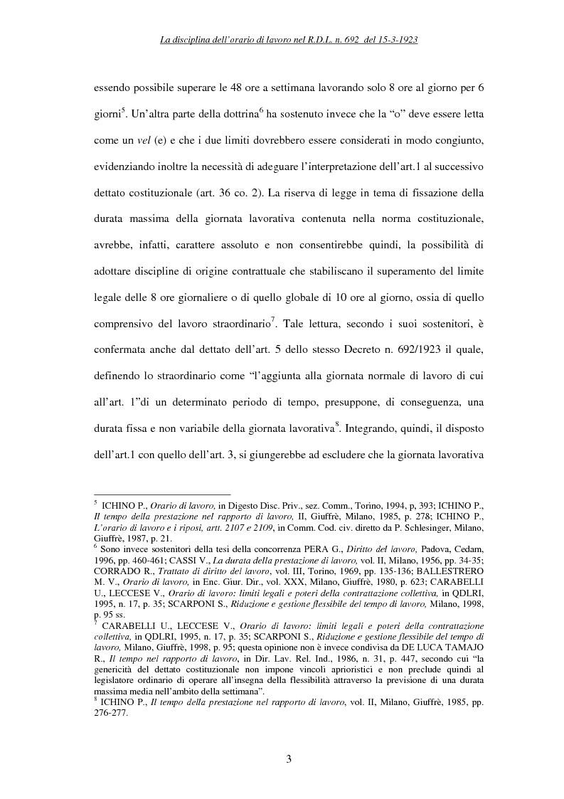 Anteprima della tesi: La durata massima e media della prestazione di lavoro, Pagina 3