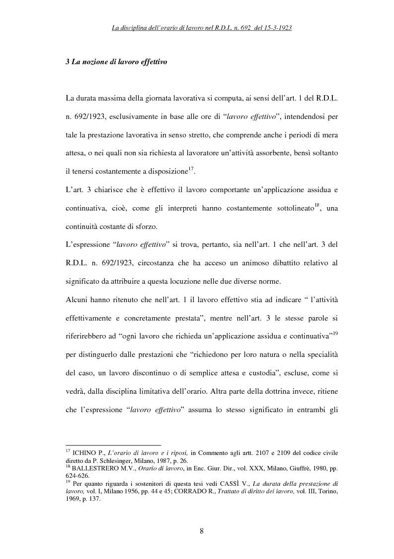 Anteprima della tesi: La durata massima e media della prestazione di lavoro, Pagina 8
