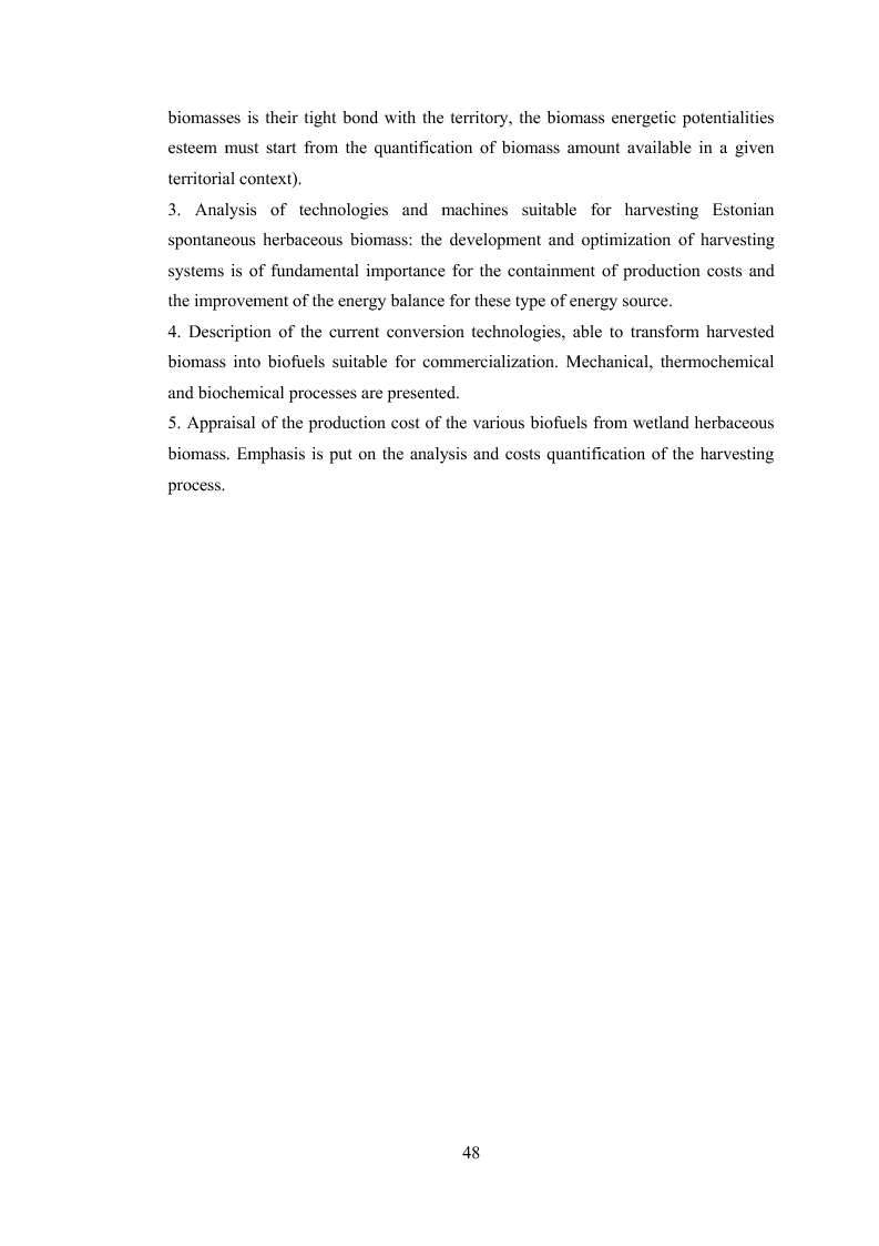 Anteprima della tesi: Harvesting technologies and value-adding to biofuels of herbaceous biomasses, Pagina 2