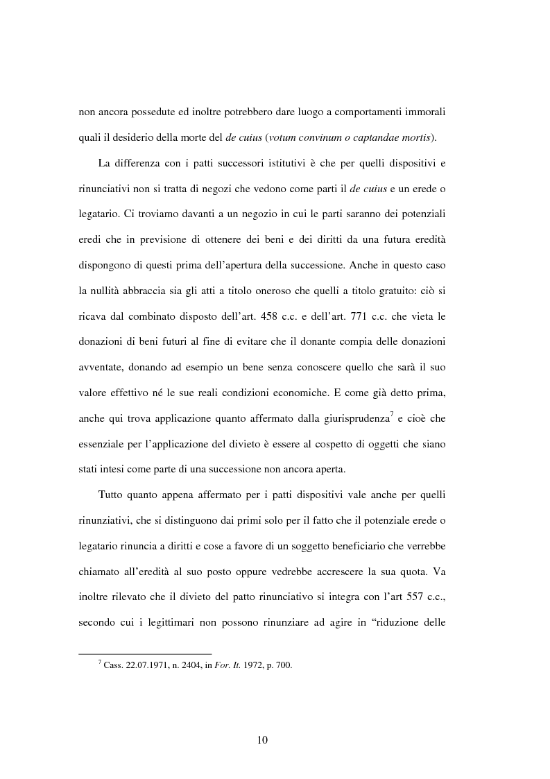 Anteprima della tesi: Il divieto dei patti successori nel diritto societario, Pagina 4