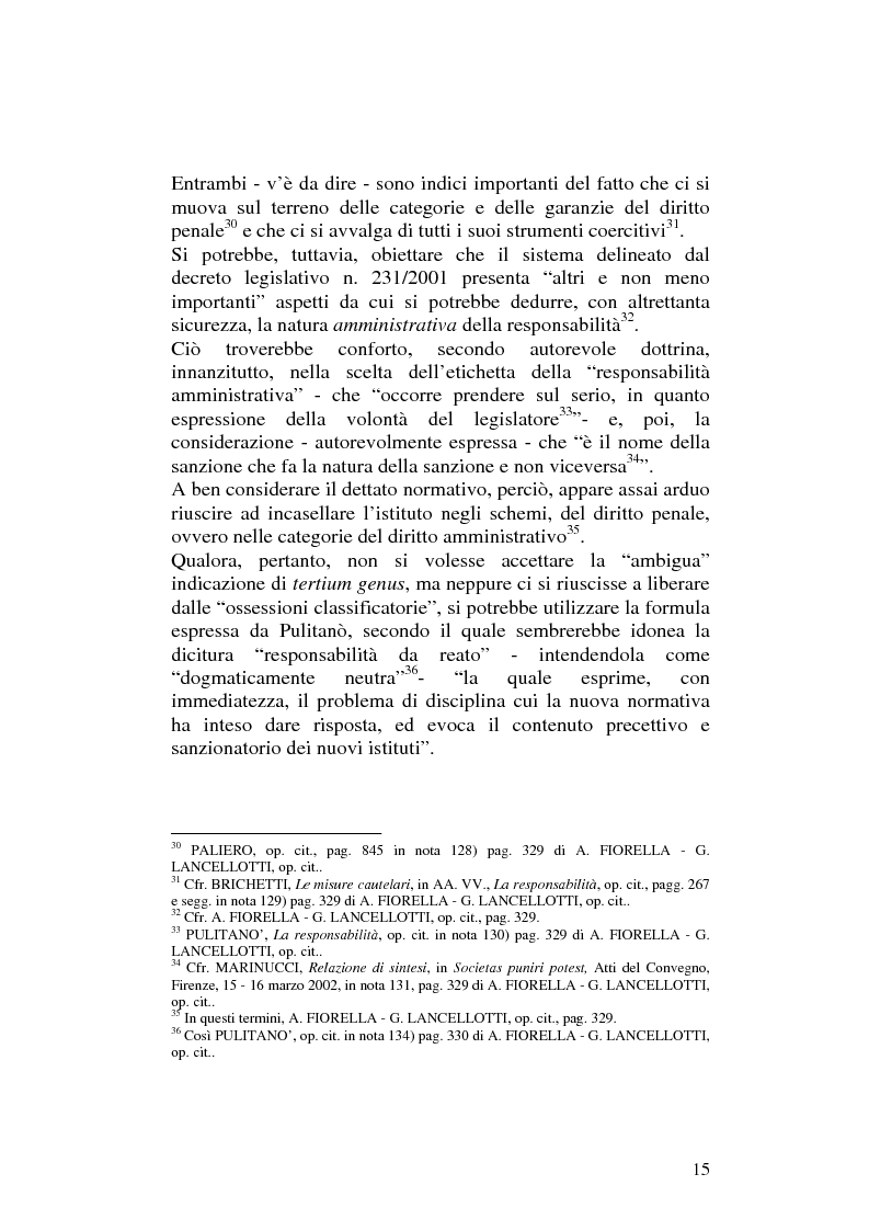 Anteprima della tesi: Profili civilistici del Decreto Legislativo n.231/2001, Pagina 11