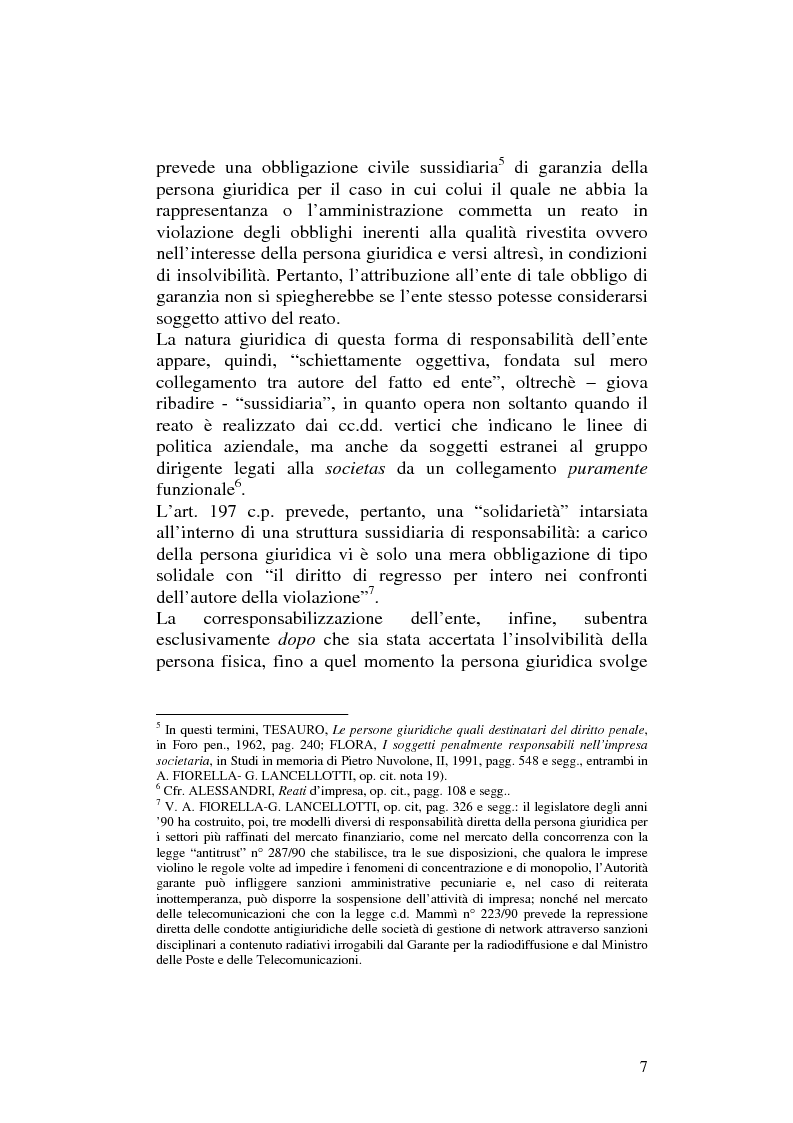 Anteprima della tesi: Profili civilistici del Decreto Legislativo n.231/2001, Pagina 3