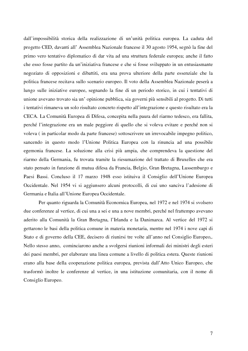 Anteprima della tesi: I rapporti tra l'UEO e l'Unione Europea, Pagina 3