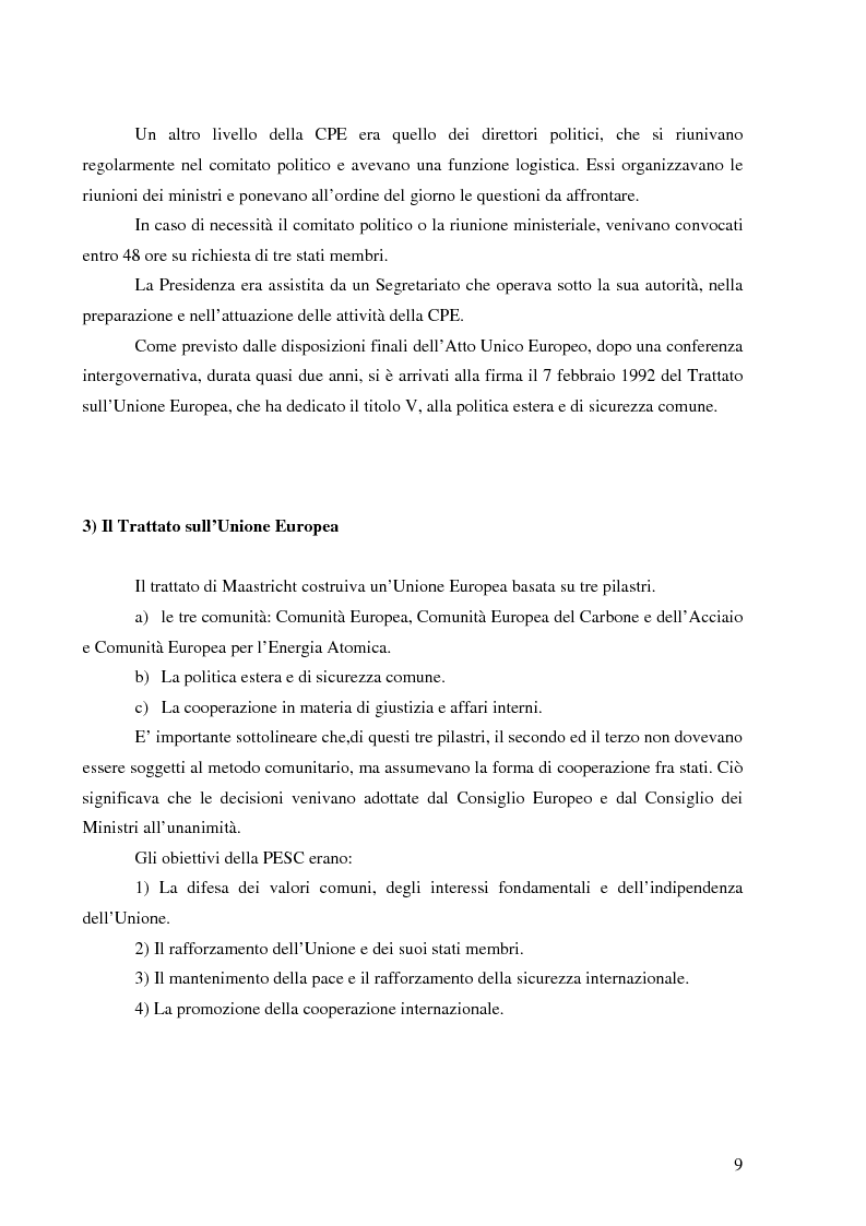 Anteprima della tesi: I rapporti tra l'UEO e l'Unione Europea, Pagina 5