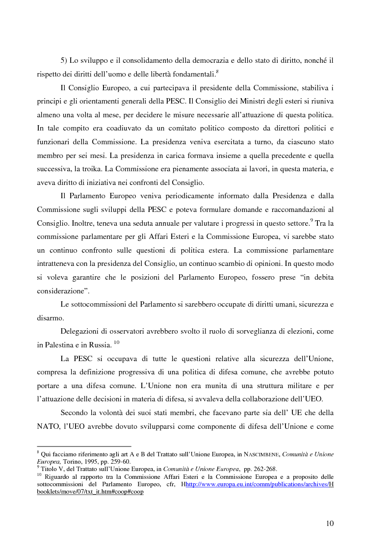 Anteprima della tesi: I rapporti tra l'UEO e l'Unione Europea, Pagina 6
