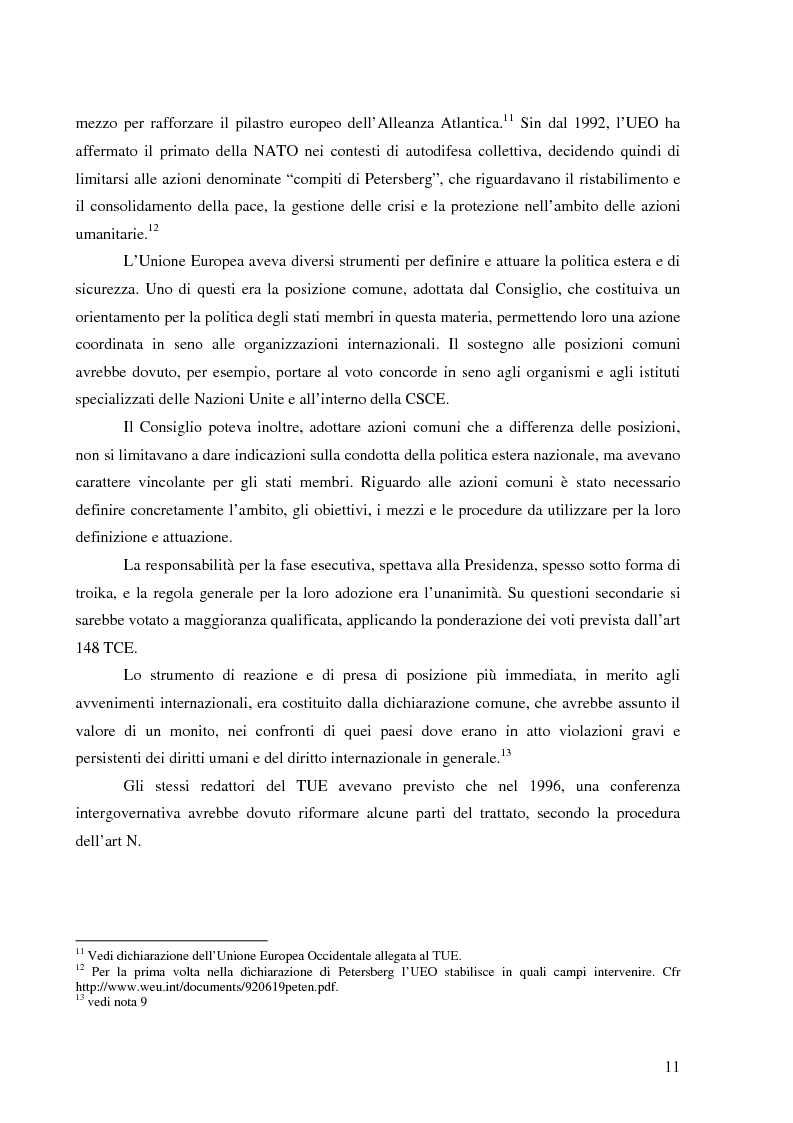Anteprima della tesi: I rapporti tra l'UEO e l'Unione Europea, Pagina 7
