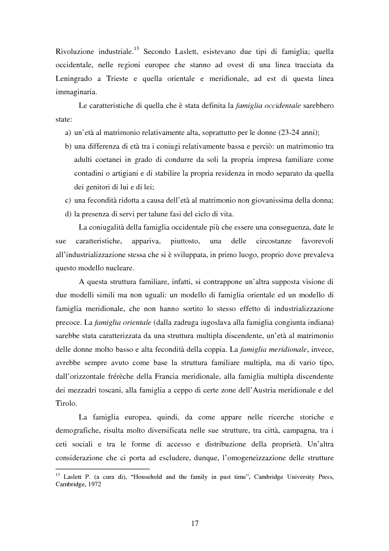 Anteprima della tesi: Dinamiche generazionali e nuovi cicli di vita familiare. La famiglia lunga del giovane adulto: invecchiare come figli., Pagina 11