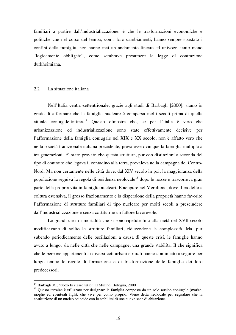 Anteprima della tesi: Dinamiche generazionali e nuovi cicli di vita familiare. La famiglia lunga del giovane adulto: invecchiare come figli., Pagina 12