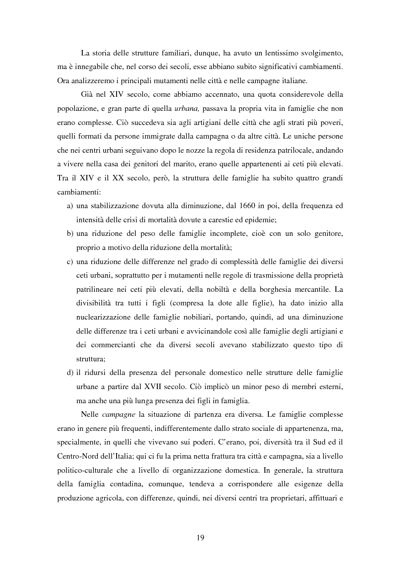 Anteprima della tesi: Dinamiche generazionali e nuovi cicli di vita familiare. La famiglia lunga del giovane adulto: invecchiare come figli., Pagina 13