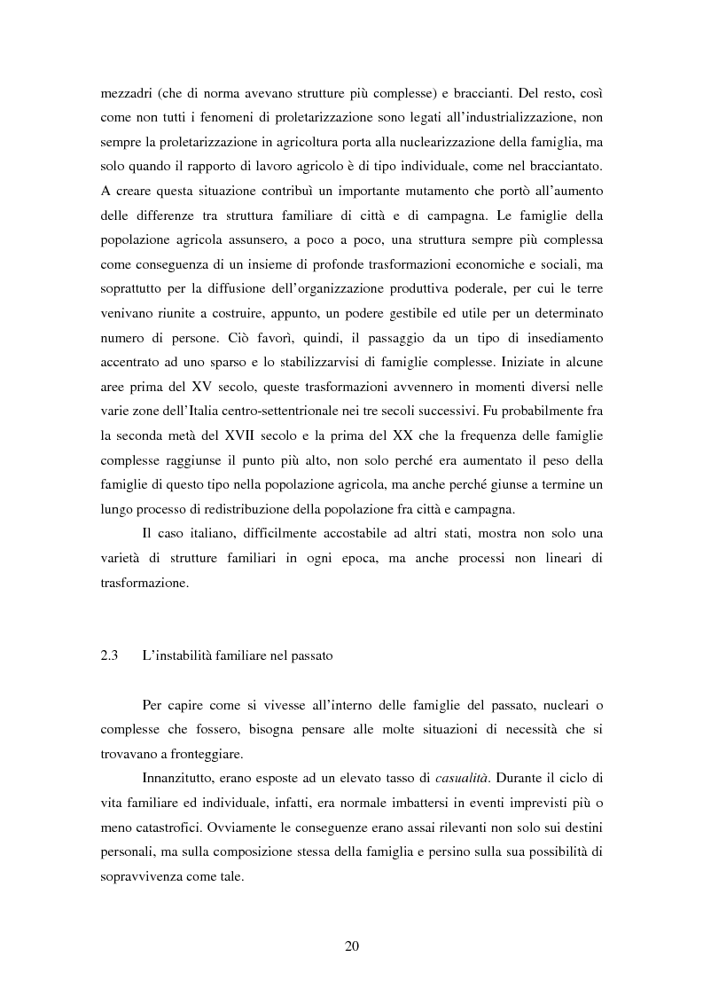 Anteprima della tesi: Dinamiche generazionali e nuovi cicli di vita familiare. La famiglia lunga del giovane adulto: invecchiare come figli., Pagina 14