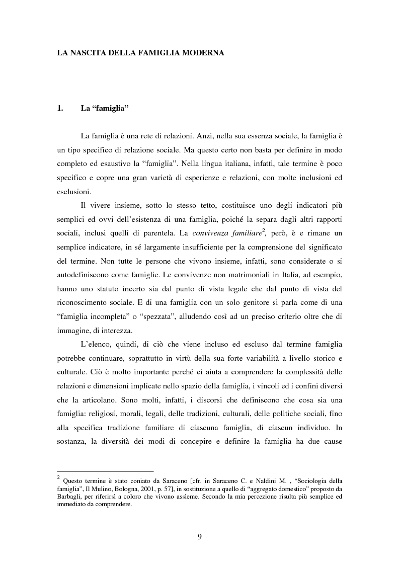 Anteprima della tesi: Dinamiche generazionali e nuovi cicli di vita familiare. La famiglia lunga del giovane adulto: invecchiare come figli., Pagina 3