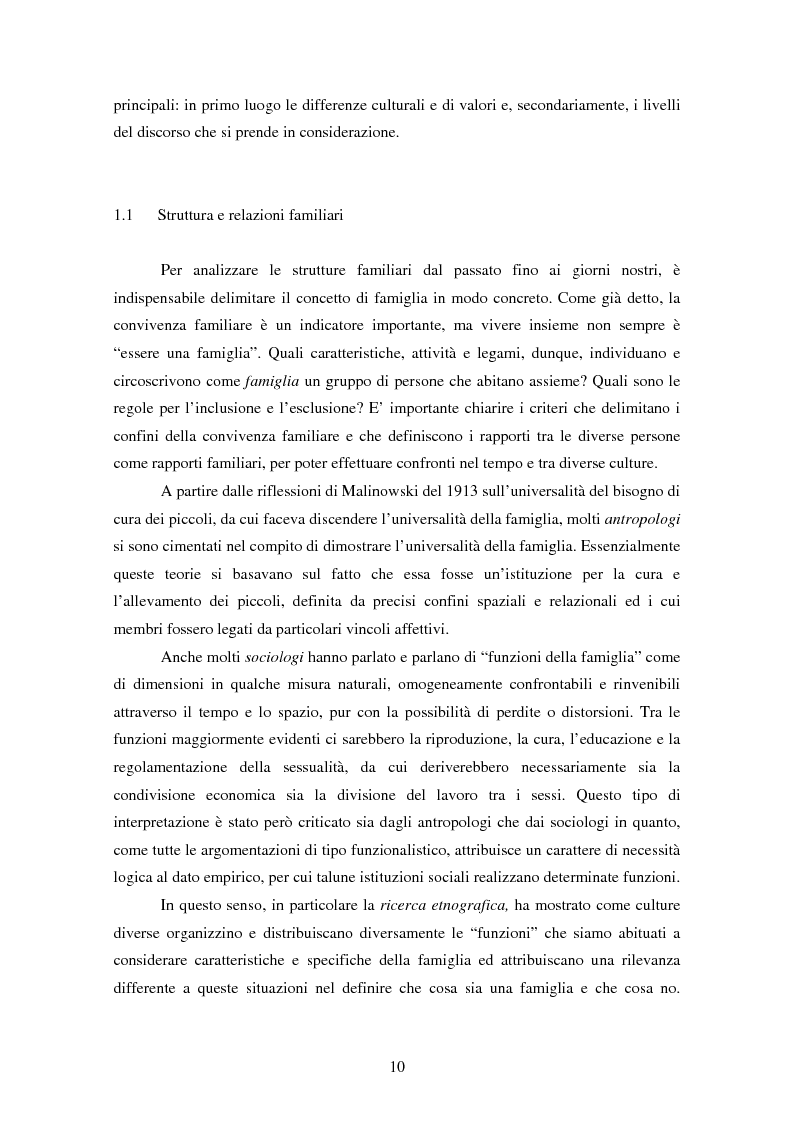 Anteprima della tesi: Dinamiche generazionali e nuovi cicli di vita familiare. La famiglia lunga del giovane adulto: invecchiare come figli., Pagina 4