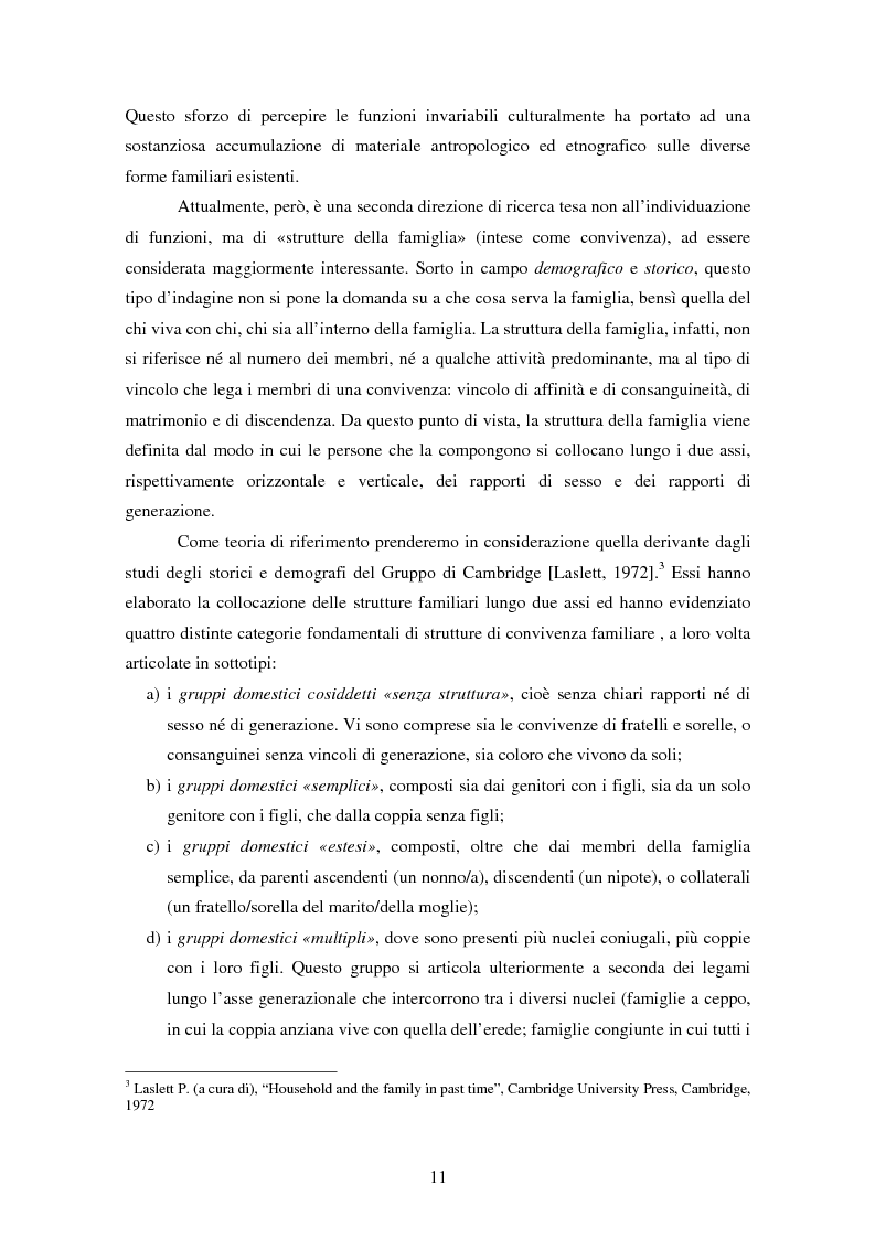 Anteprima della tesi: Dinamiche generazionali e nuovi cicli di vita familiare. La famiglia lunga del giovane adulto: invecchiare come figli., Pagina 5