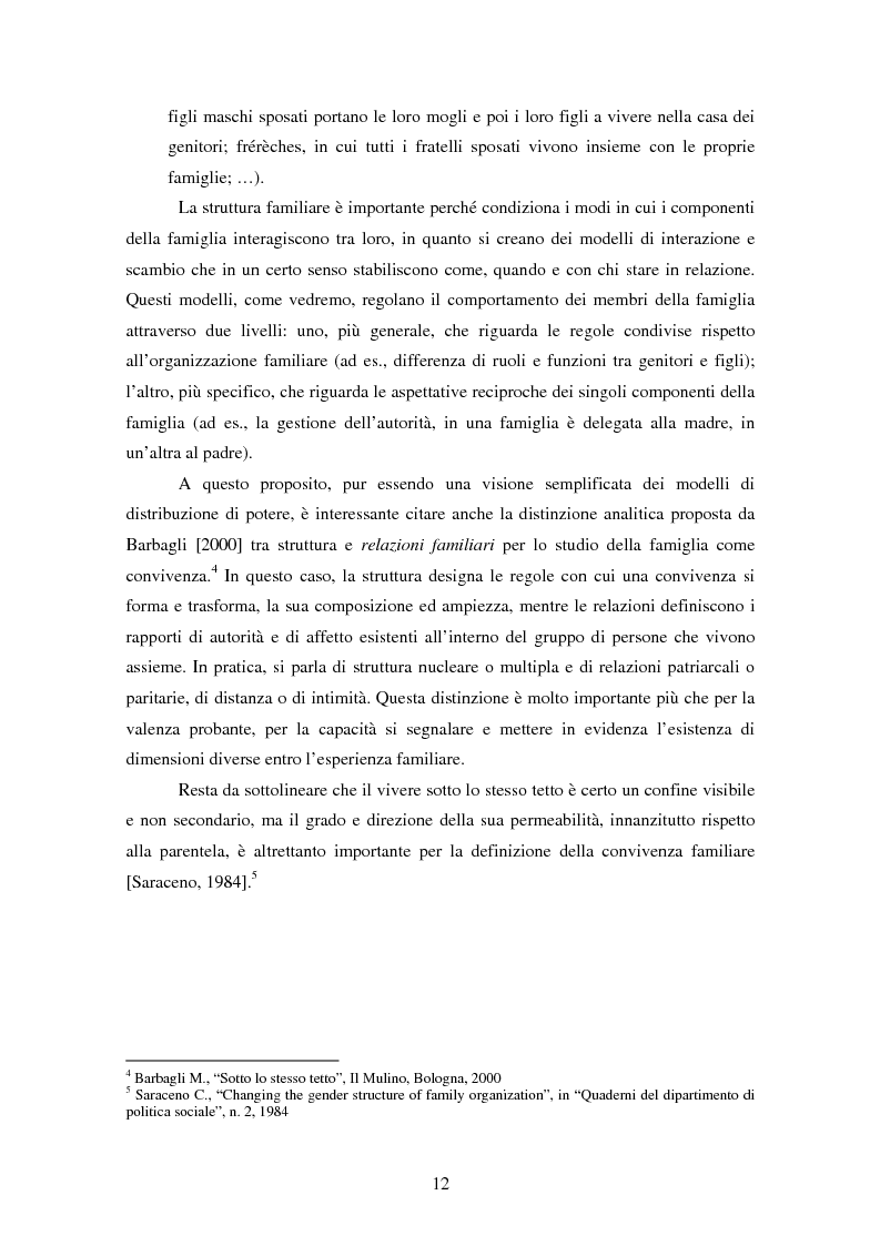 Anteprima della tesi: Dinamiche generazionali e nuovi cicli di vita familiare. La famiglia lunga del giovane adulto: invecchiare come figli., Pagina 6