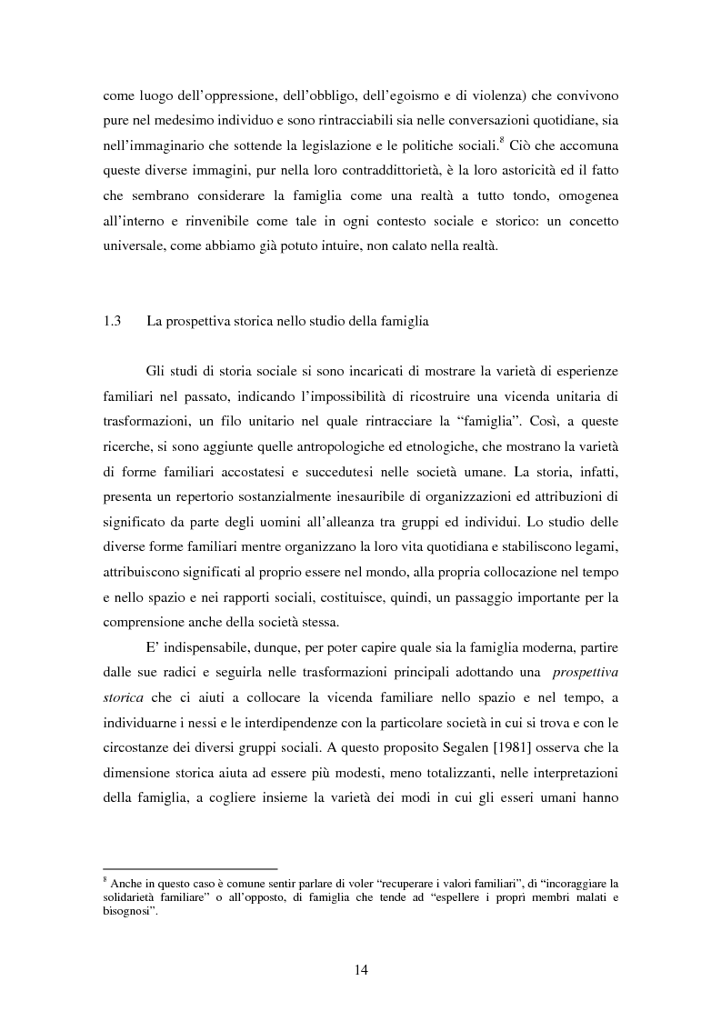 Anteprima della tesi: Dinamiche generazionali e nuovi cicli di vita familiare. La famiglia lunga del giovane adulto: invecchiare come figli., Pagina 8