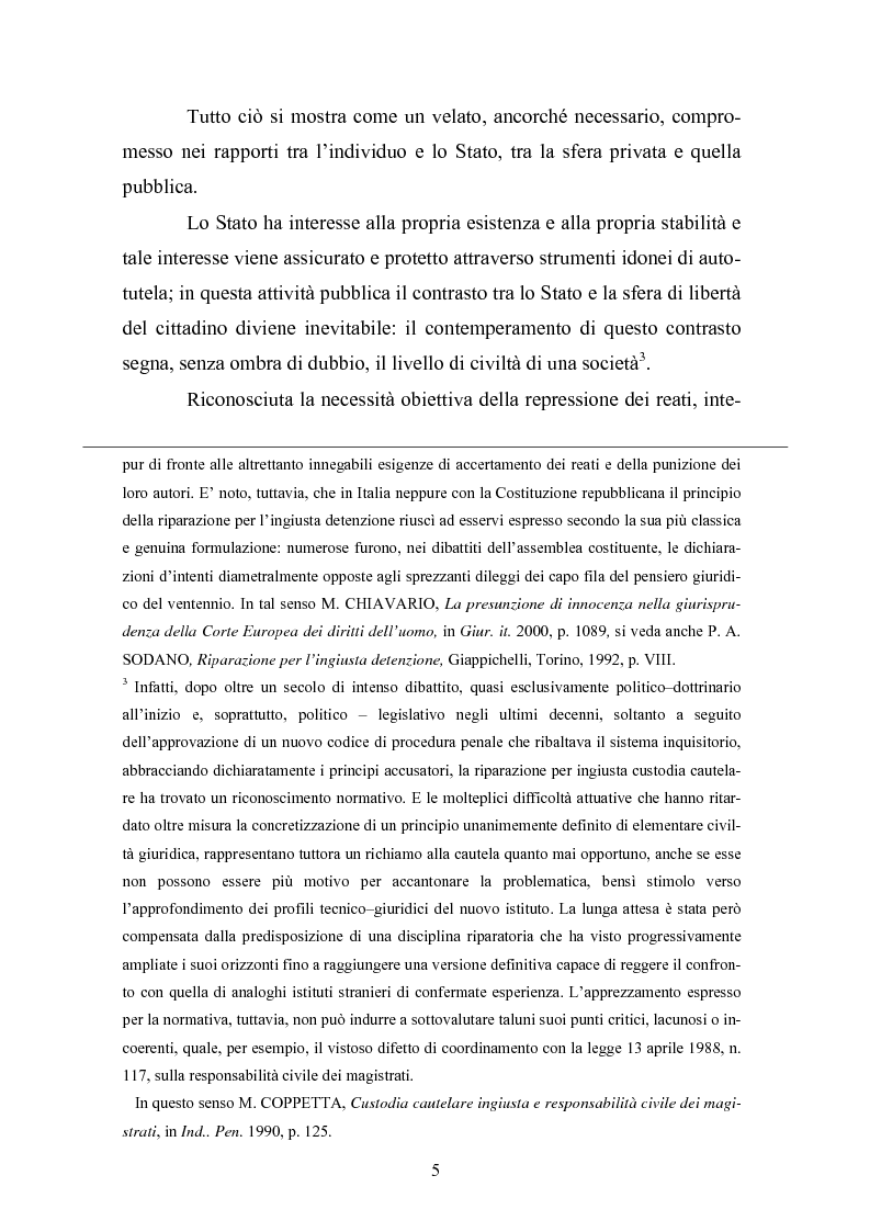 Anteprima della tesi: La riparazione per l'ingiusta detenzione, Pagina 2