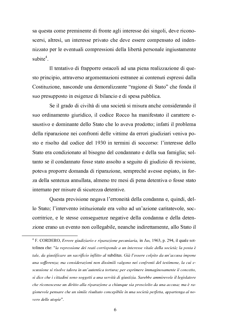 Anteprima della tesi: La riparazione per l'ingiusta detenzione, Pagina 3