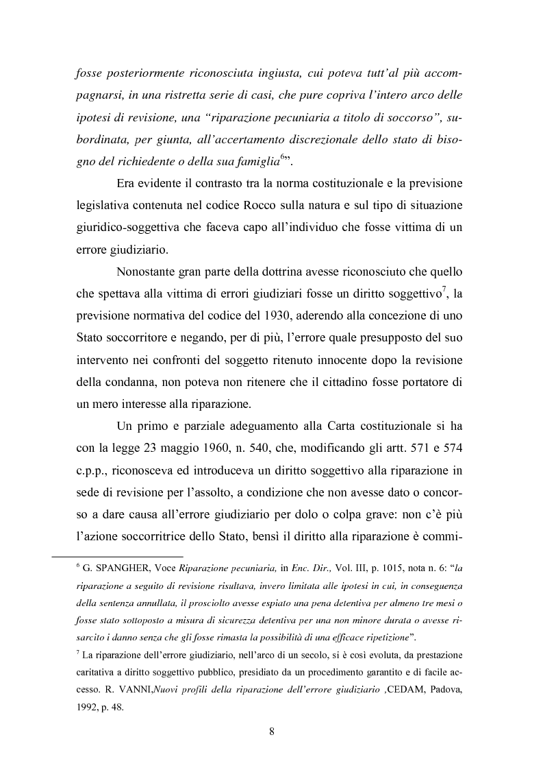 Anteprima della tesi: La riparazione per l'ingiusta detenzione, Pagina 5