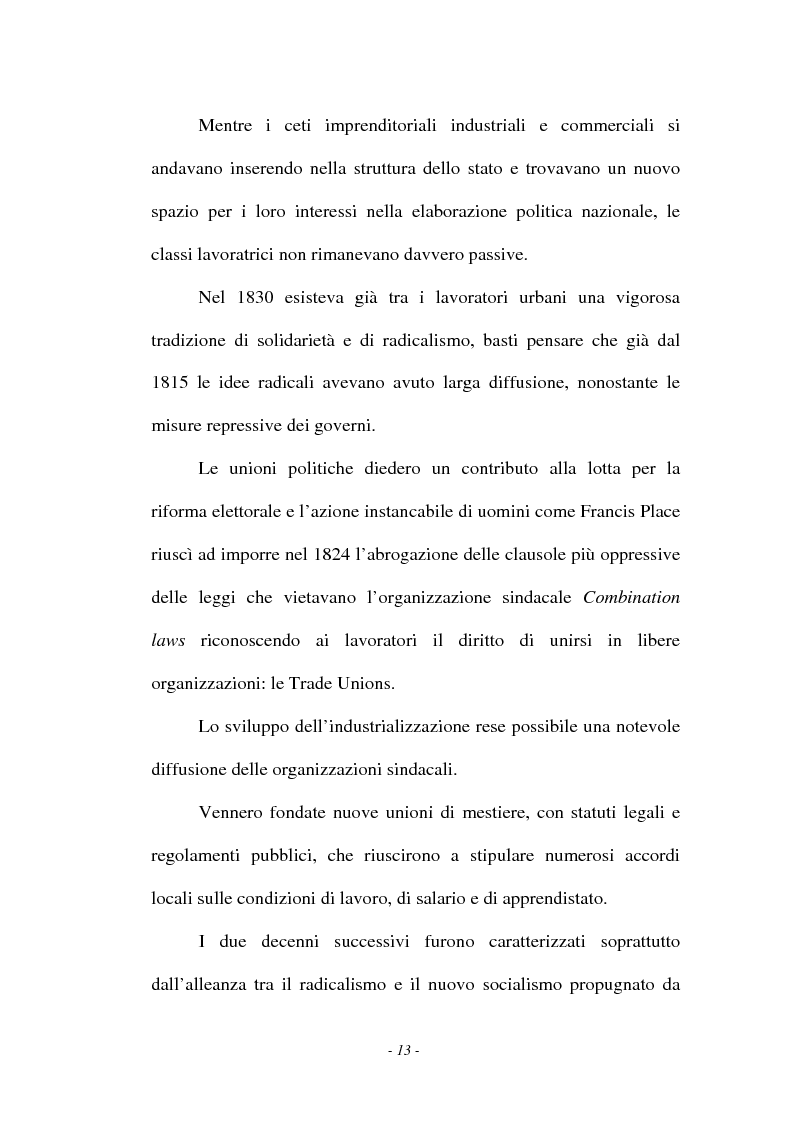 Anteprima della tesi: L'emigrazione italiana in Inghilterra tra Letteratura e Politica (1820-1860), Pagina 13
