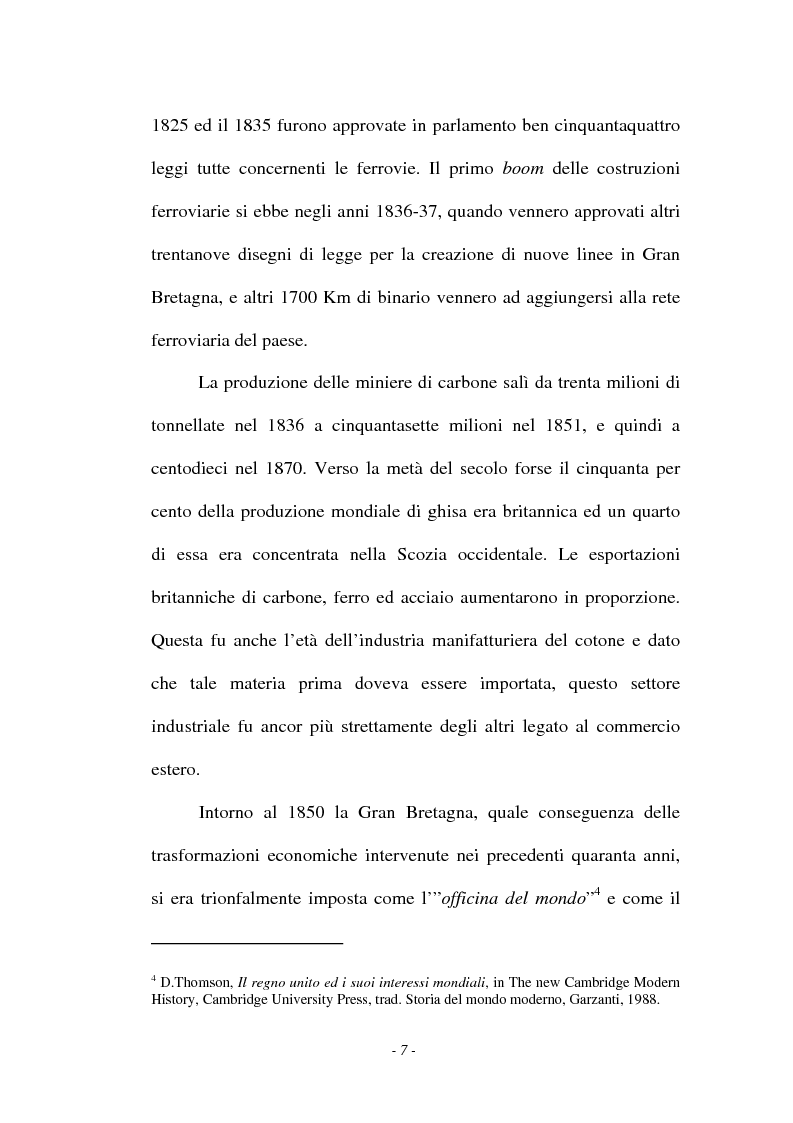 Anteprima della tesi: L'emigrazione italiana in Inghilterra tra Letteratura e Politica (1820-1860), Pagina 7