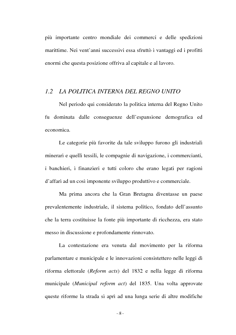 Anteprima della tesi: L'emigrazione italiana in Inghilterra tra Letteratura e Politica (1820-1860), Pagina 8