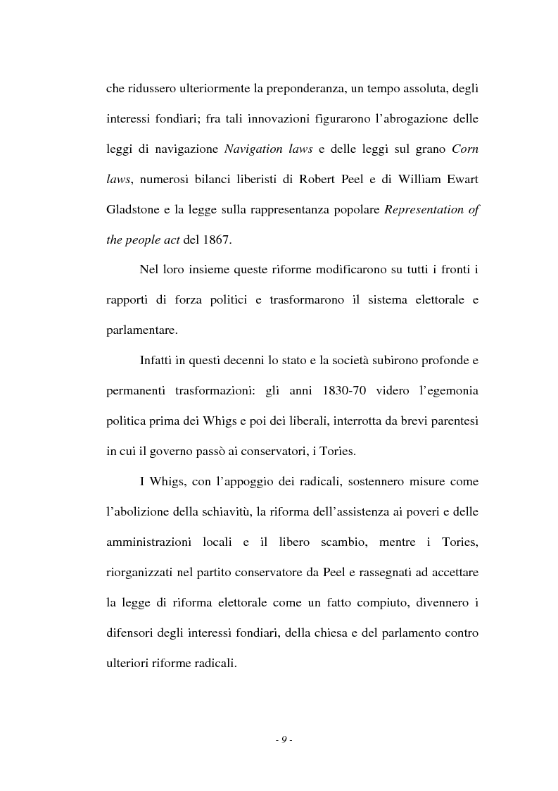 Anteprima della tesi: L'emigrazione italiana in Inghilterra tra Letteratura e Politica (1820-1860), Pagina 9