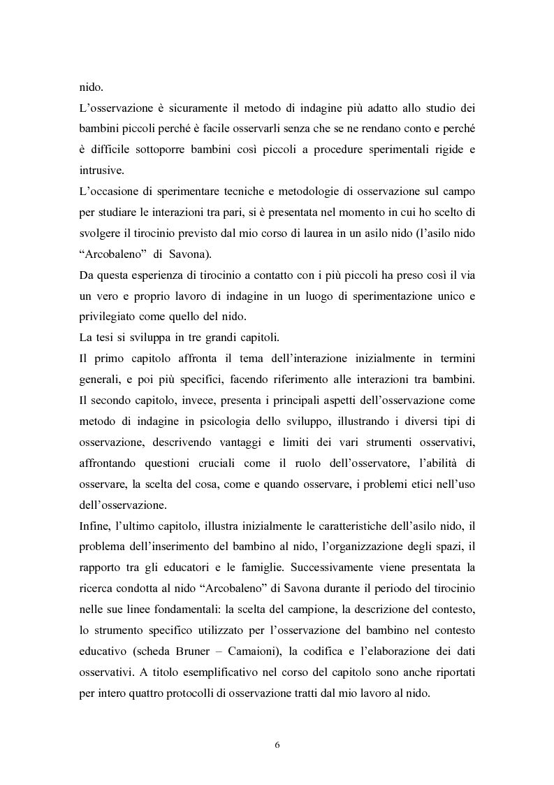 Anteprima della tesi: La metodologia osservativa al nido, Pagina 2