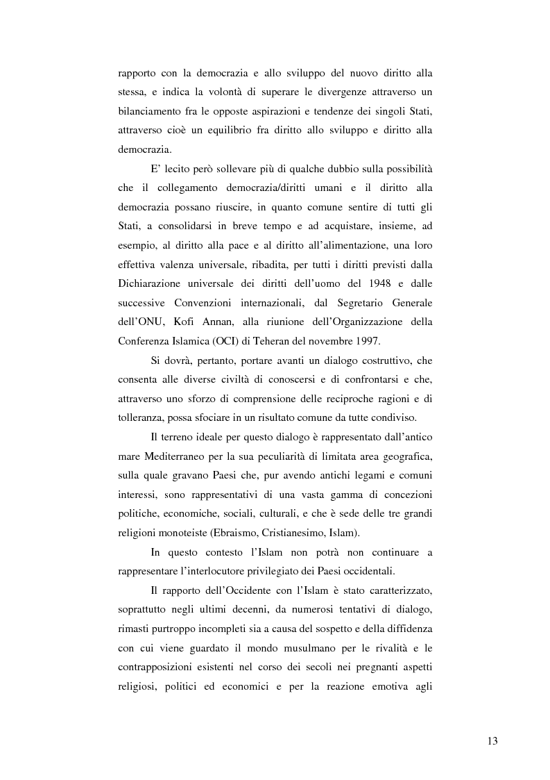 Anteprima della tesi: La protezione dei diritti dell'uomo nei Paesi arabo-islamici, Pagina 7