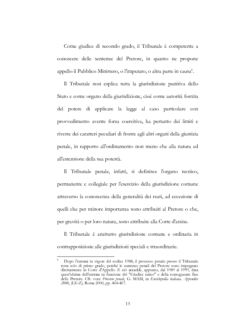 Anteprima della tesi: Organizzazione del Tribunale circondariale civile e penale di Trani, serie dei processi penali anno 1905, Pagina 11