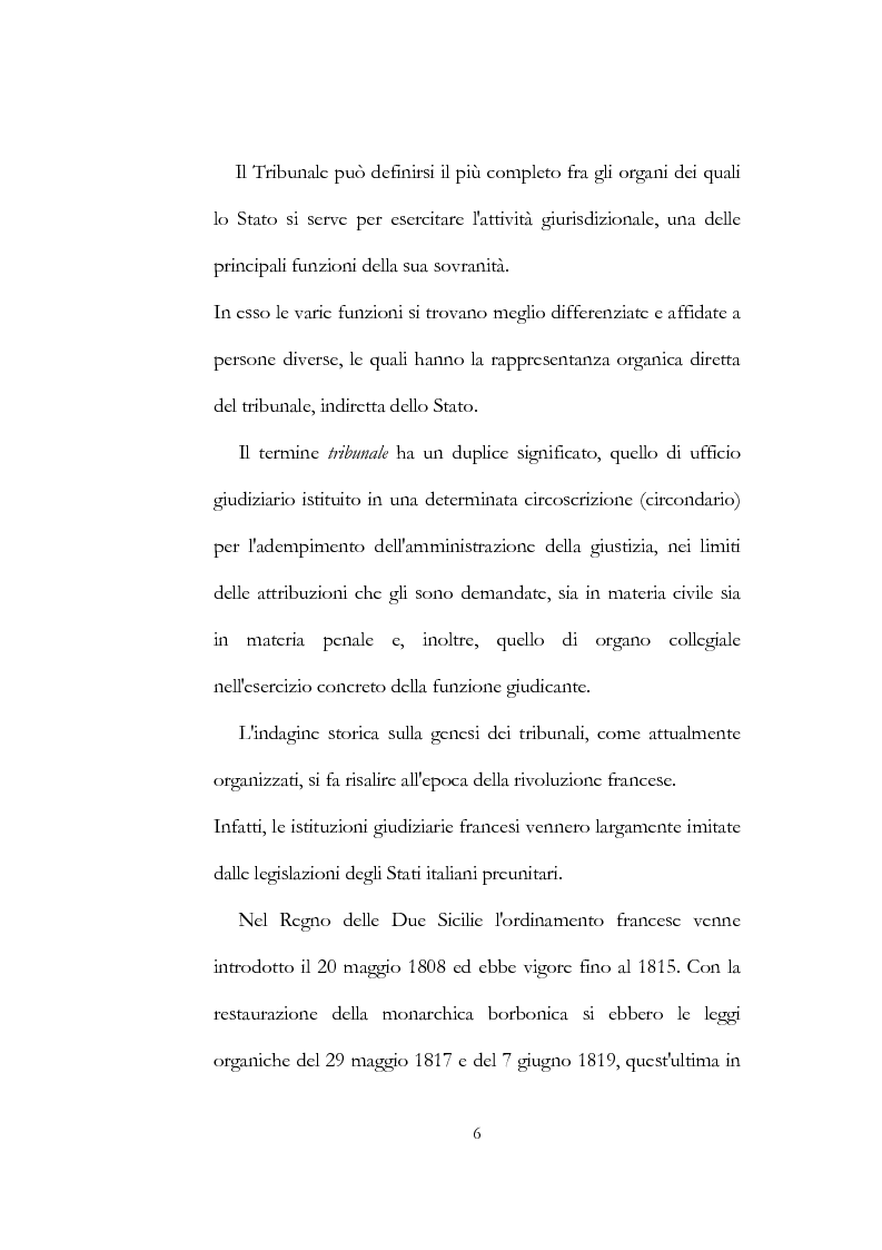 Anteprima della tesi: Organizzazione del Tribunale circondariale civile e penale di Trani, serie dei processi penali anno 1905, Pagina 4