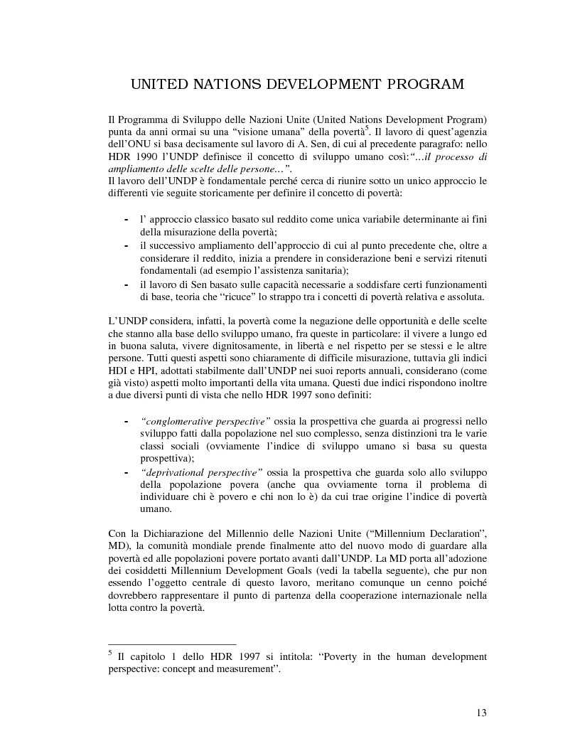 Estratto dalla tesi: Le politiche della Banca Mondiale sulla povertà nei paesi in via di sviluppo