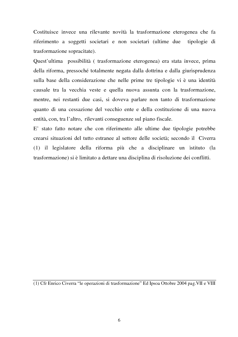 Anteprima della tesi: La perizia di stima relativa alla trasformazione delle società di persone in società di capitali alla luce della normativa introdotta dalla riforma societaria., Pagina 3