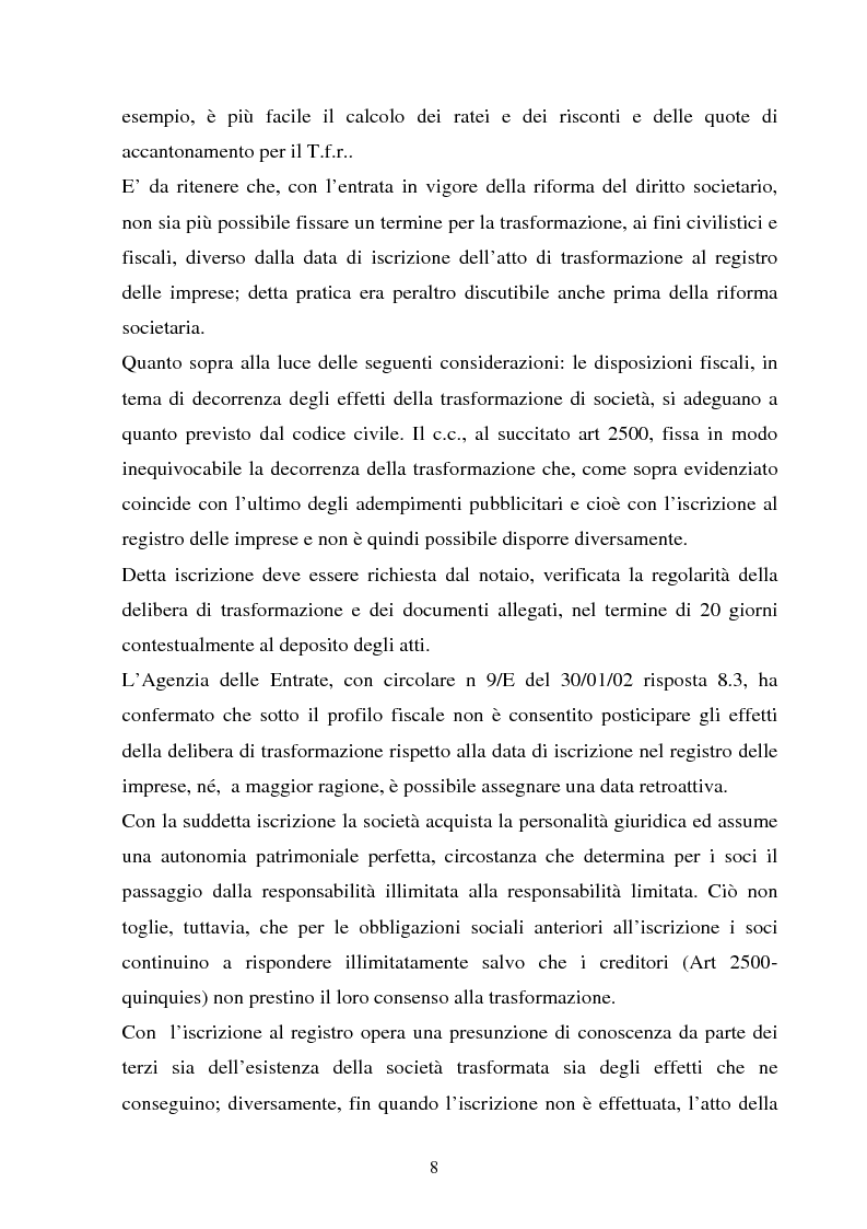 Anteprima della tesi: La perizia di stima relativa alla trasformazione delle società di persone in società di capitali alla luce della normativa introdotta dalla riforma societaria., Pagina 5