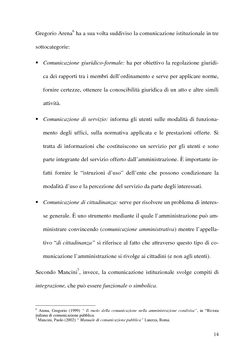 Anteprima della tesi: Un documento di programmazione regionale come problema di comunicazione. Il caso del DOCUP della Regione Umbria, Pagina 10