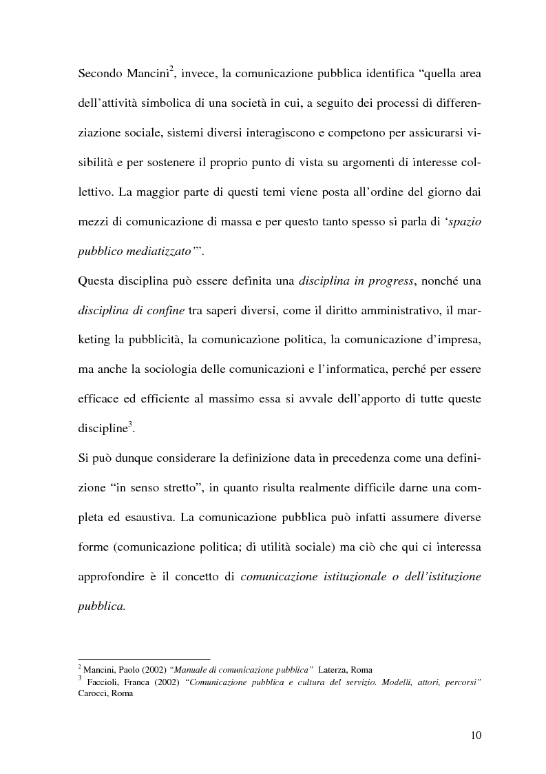 Anteprima della tesi: Un documento di programmazione regionale come problema di comunicazione. Il caso del DOCUP della Regione Umbria, Pagina 6