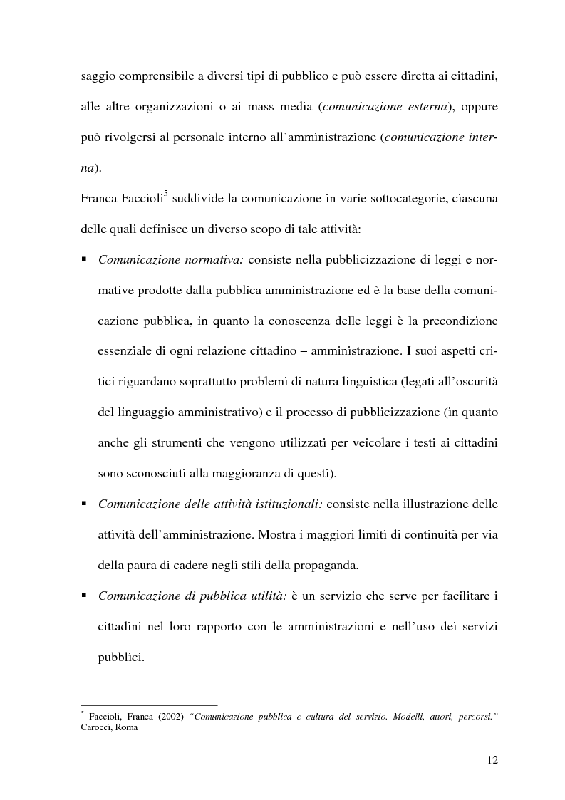Anteprima della tesi: Un documento di programmazione regionale come problema di comunicazione. Il caso del DOCUP della Regione Umbria, Pagina 8