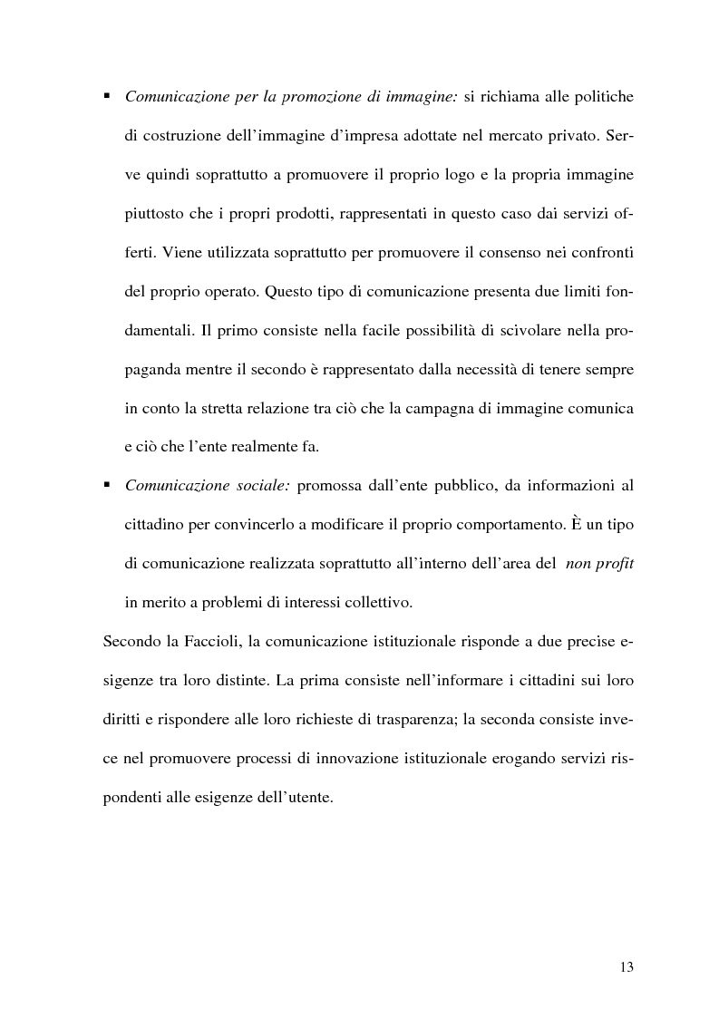 Anteprima della tesi: Un documento di programmazione regionale come problema di comunicazione. Il caso del DOCUP della Regione Umbria, Pagina 9